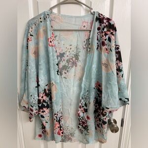 Kimono floral cardigan